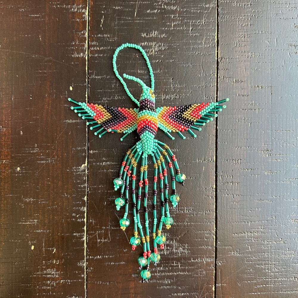 Colorful Beaded Hummingbird